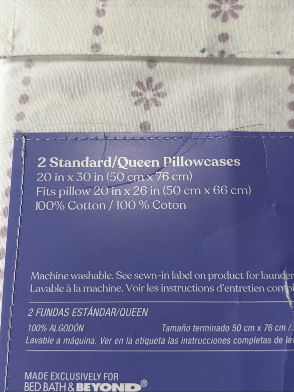 Wild Sage Isla Printed Pillowcases NEW set of 2 Standard/Queen Brushed Percale